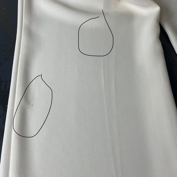 Express Wide Leg Super High Rise Ruffle Trim Waist Dress Pants Size 6S - Picture 9 of 12